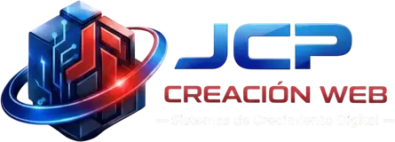 Logo JCP Creación Web, agencia especializada en sistemas de crecimiento digital, diseño web profesional, SEO y automatización empresarial