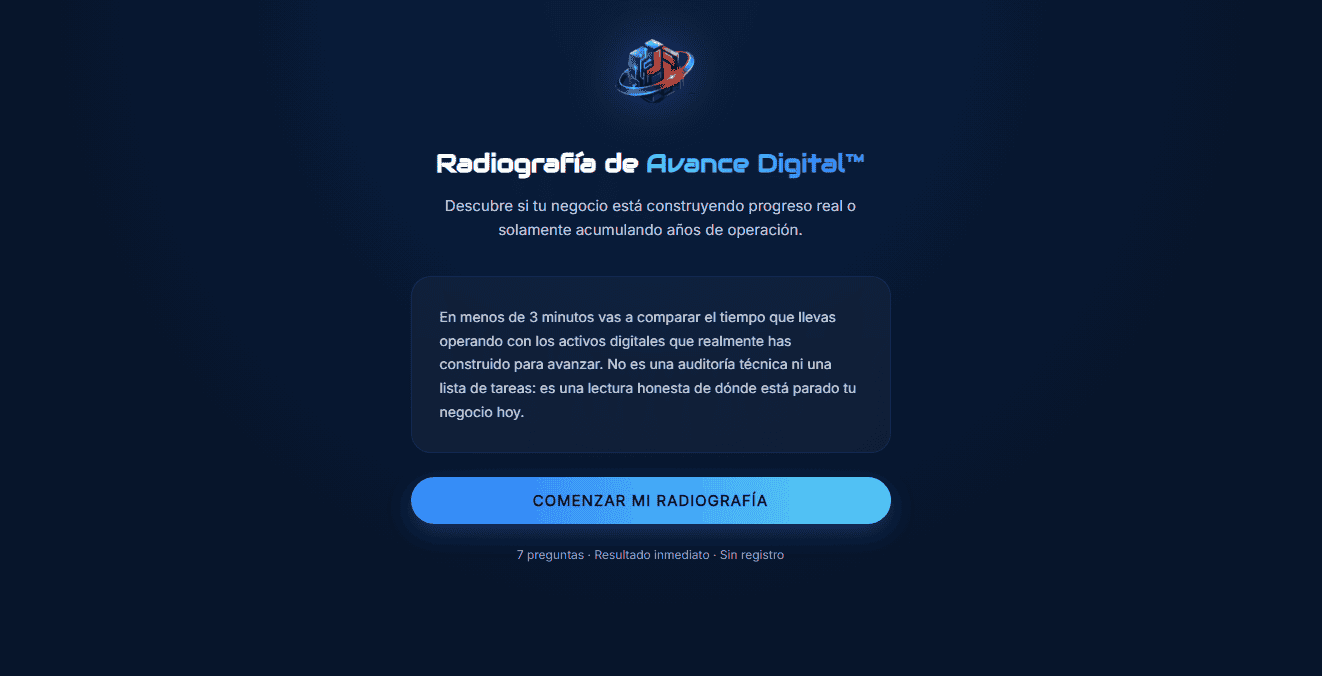 Vista previa de Radiografía de Avance Digital